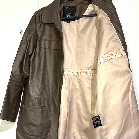 Hilary Radley Metallic Brown Trench Coat - Picture 4 of 4